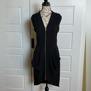 Finder’s Keepers Black zipper dress with pockets